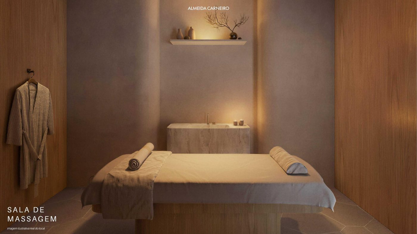 Sala de massagem do spa