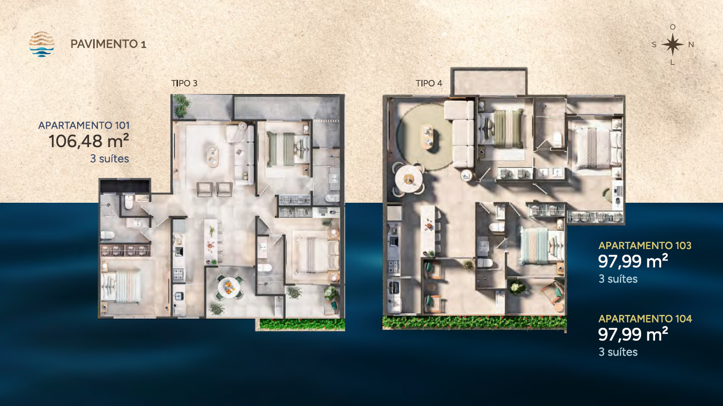Planta apartamento tipo A
